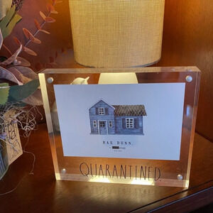 NEW - Rae Dunn - QUARANTINED - Acrylic Photo Frame